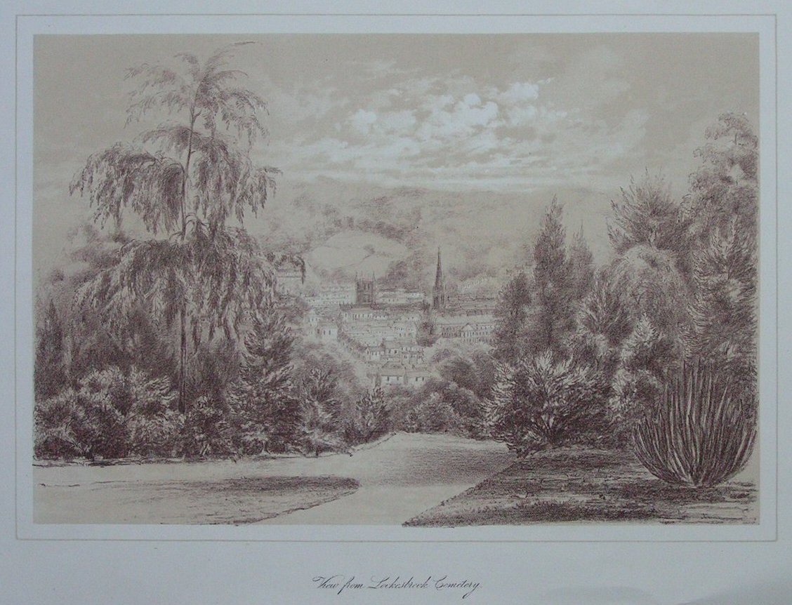 Lithograph - View from Locksbrook Cemetery